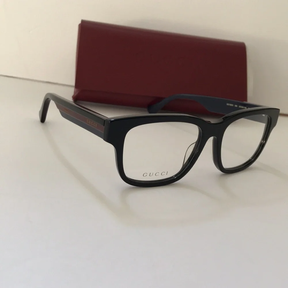 Gucci GG1303O 006  Black Square Acetate Eyeglasses